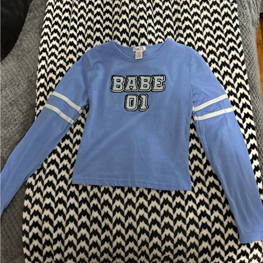 Cropped baby t long sleeve
